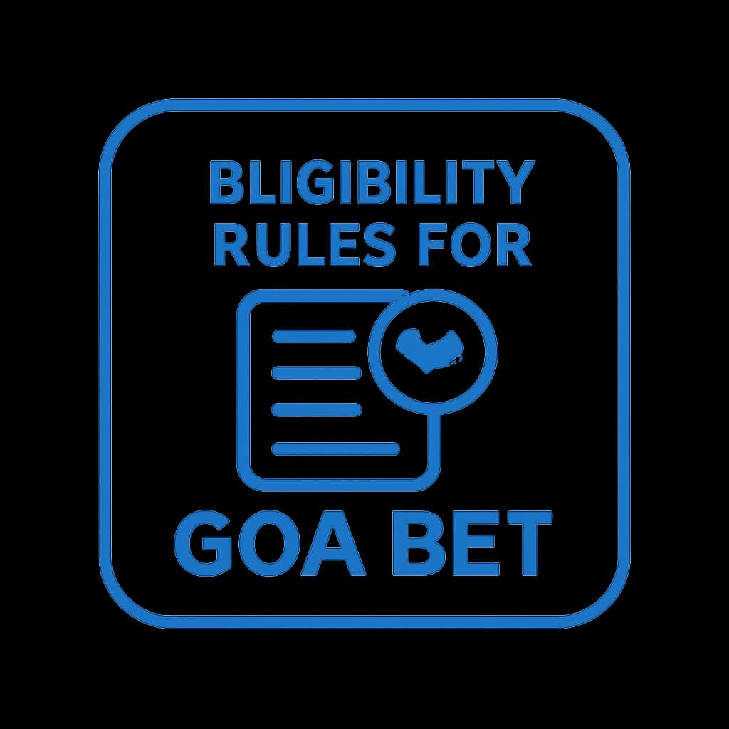 An icon representing the eligibility rules for Goa Bet.