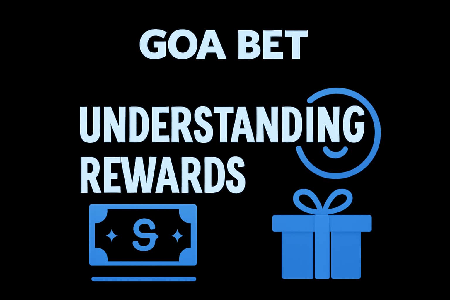 An educational scene depicting the concept of Goa Bet rewards, with clear text.