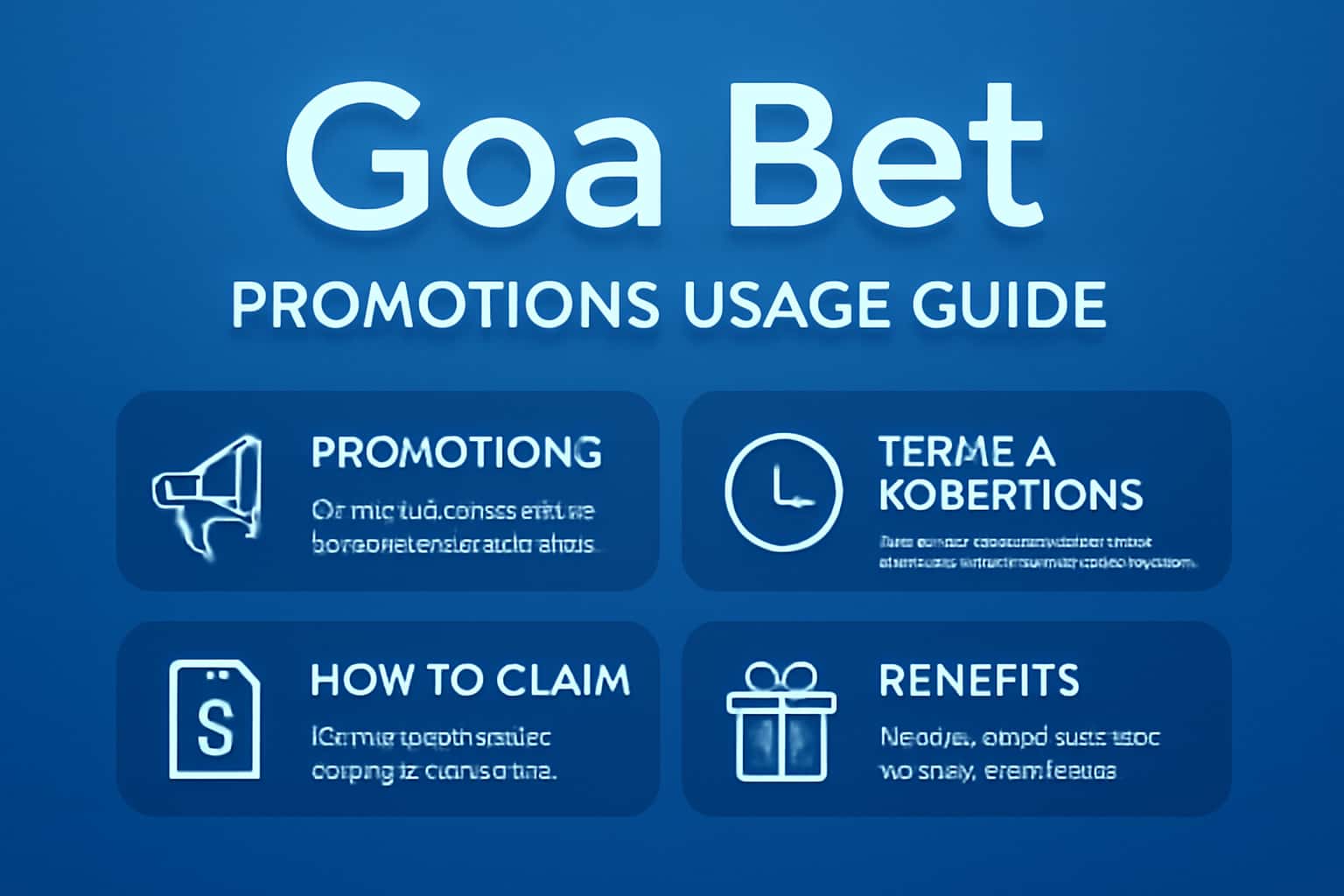 An informative scene illustrating the Goa Bet Promotions Usage Guide.