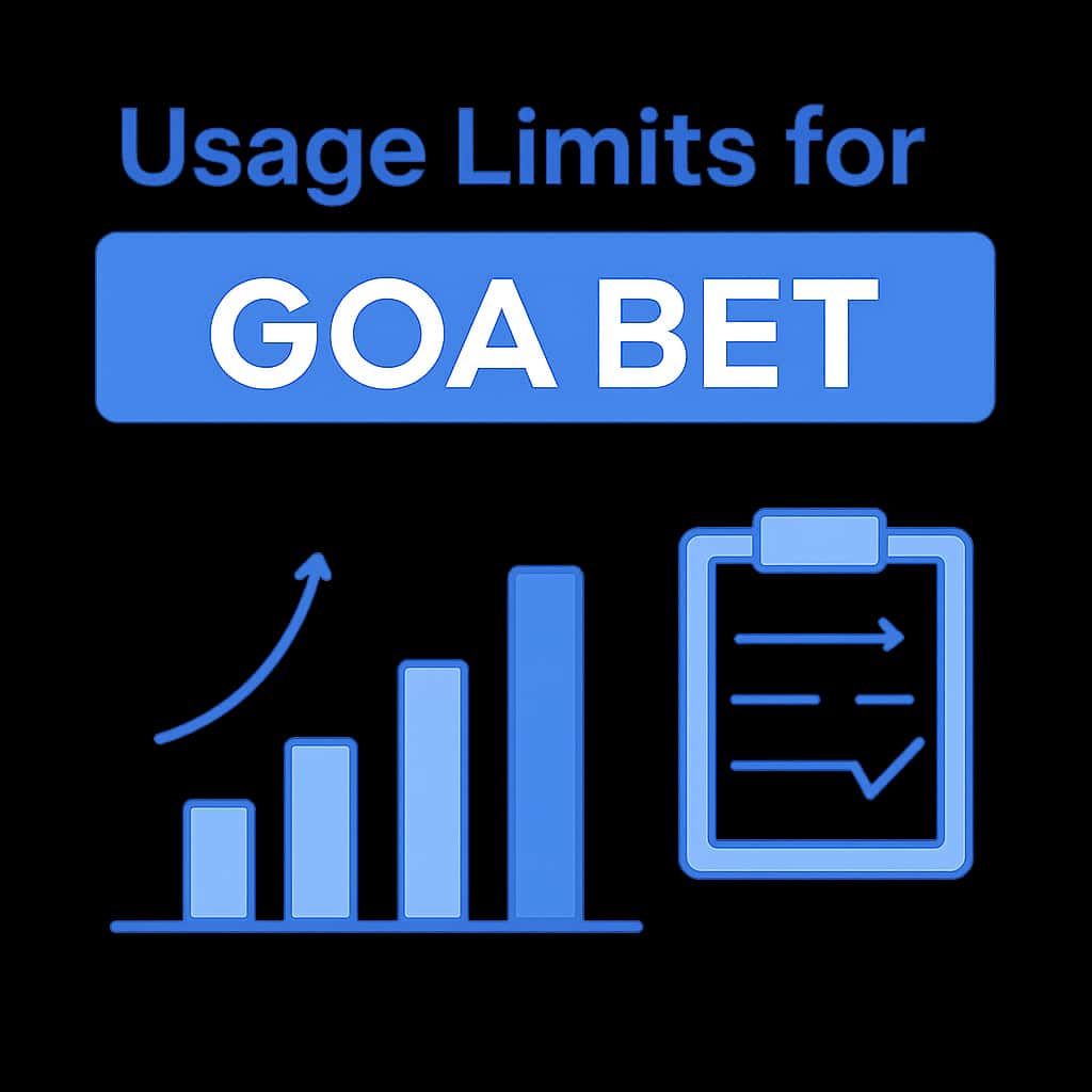 Illustration detailing usage limits for Goa Bet.