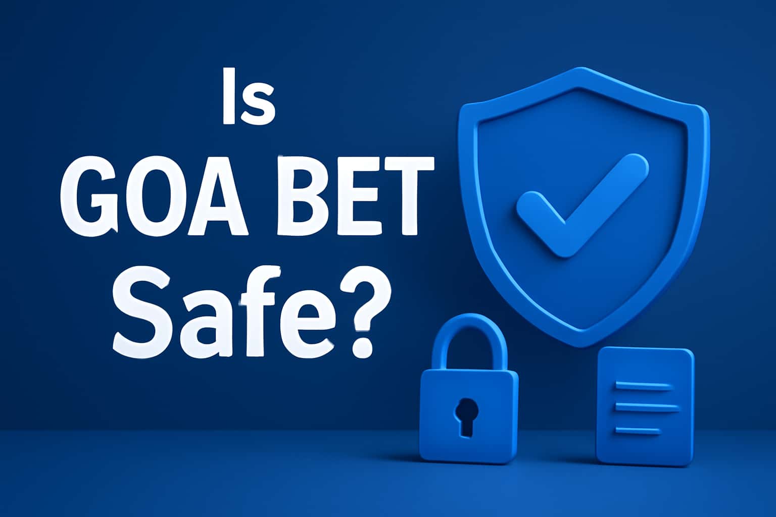 A neutral informational scene illustrating the safety measures of Goa Bet.