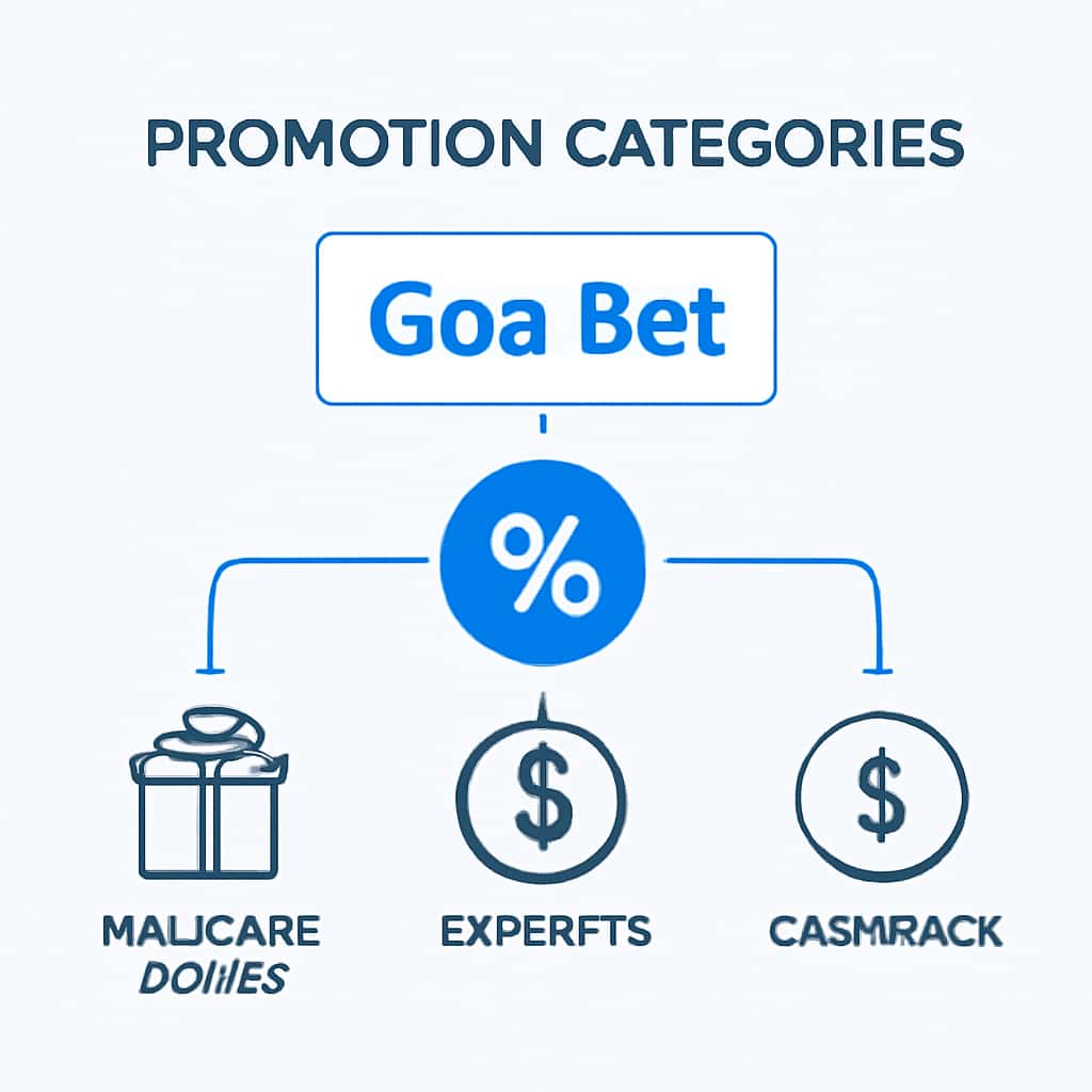 An informative diagram showcasing different promotions available on Goa Bet.