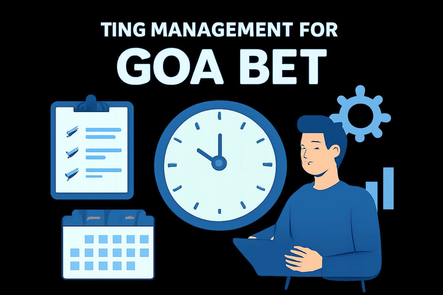 An informative scene illustrating effective time management strategies for Goa Bet users.