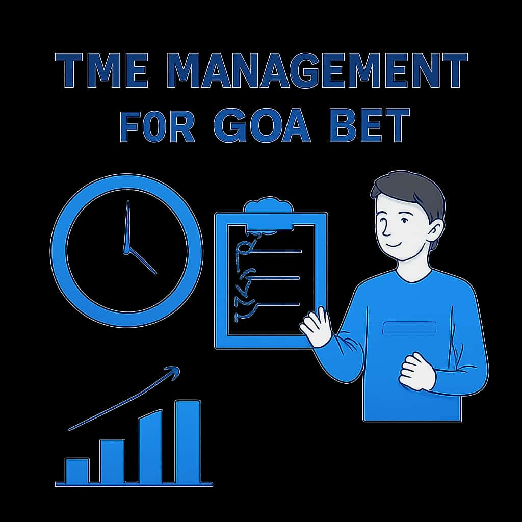 An illustration depicting key strategies for managing time on Goa Bet.