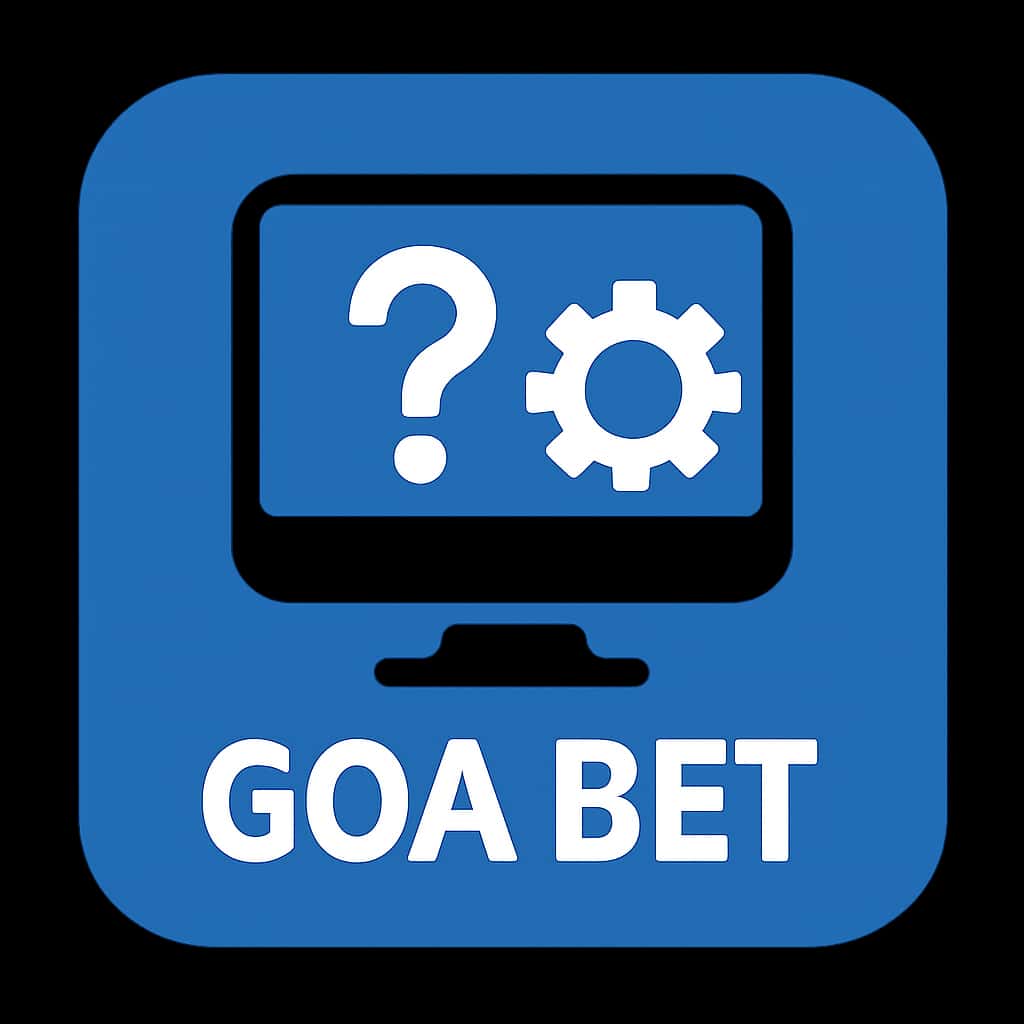 An icon representing troubleshooting guidance for the Goa Bet app.